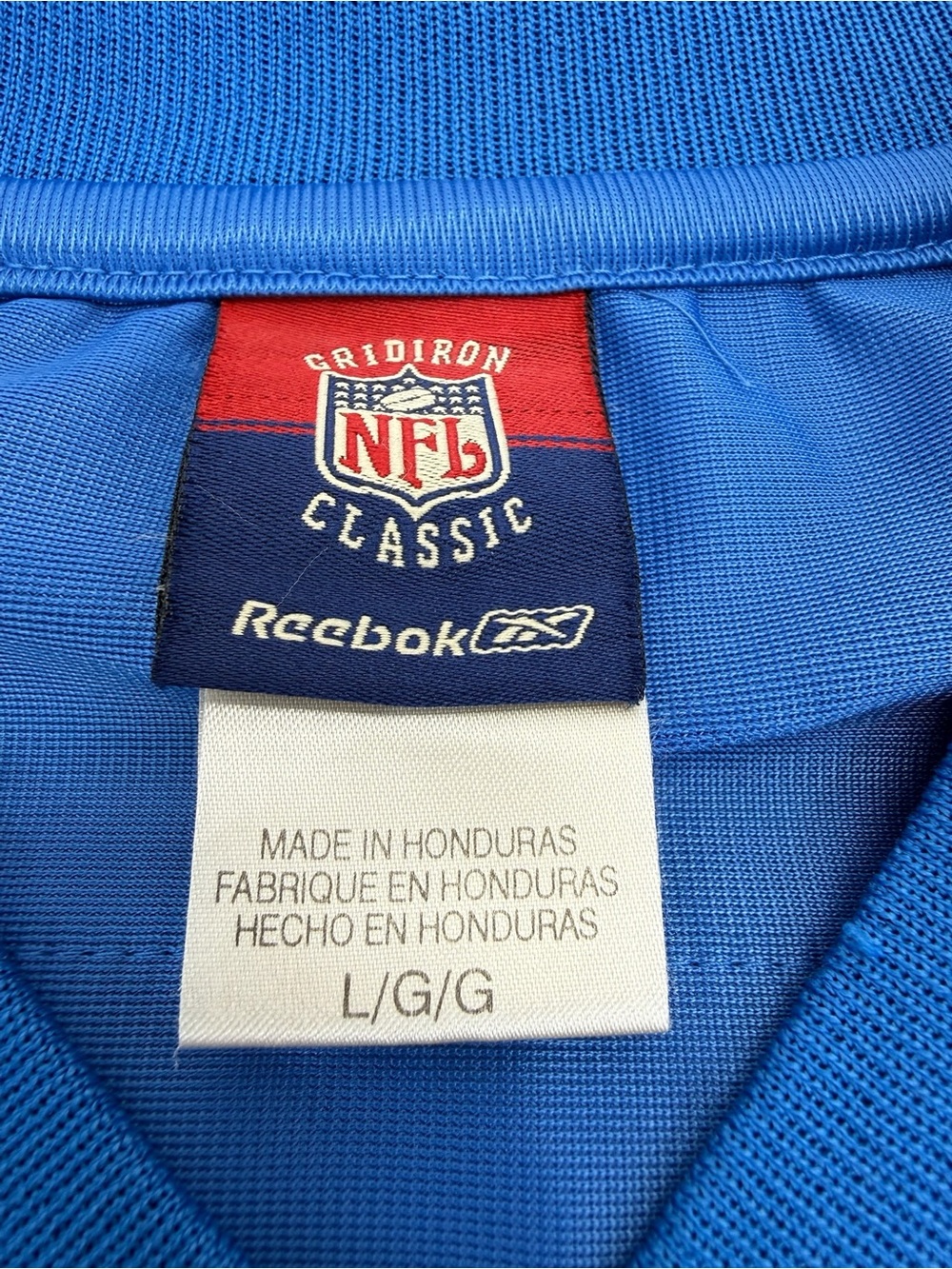 Vintage NFL Reebok Barry Sanders Detroit Lions Throwback Jersey Large Blue - Picture 5 of 16